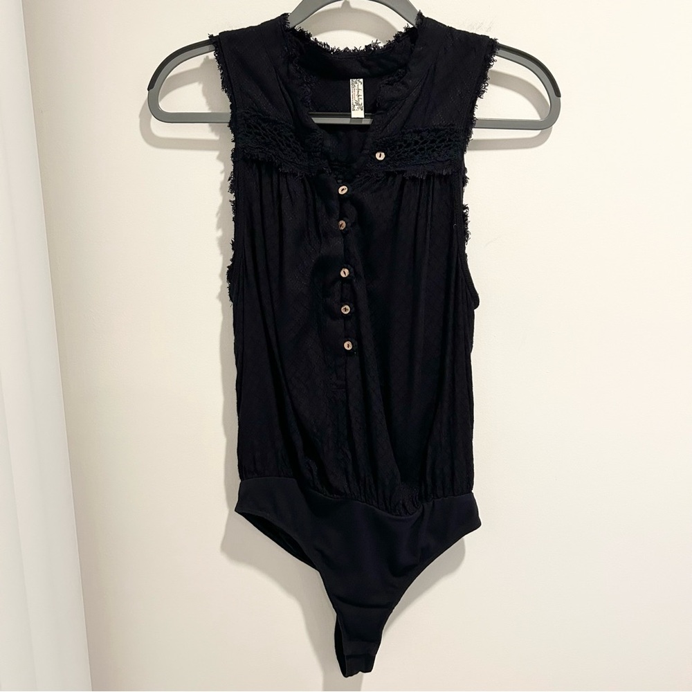Free People Low Tide Bodysuit Navy Blue Size Small - Picture 3 of 12